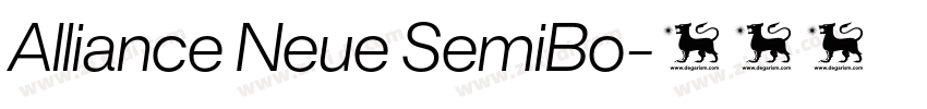 Alliance Neue SemiBo字体转换 Alliance Neue SemiBo字体转换
